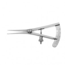 Castroviejo Caliper Straight Stainless Steel, 8 cm - 3" Measuring Range 15 mm